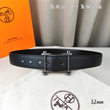 HERMES   2026新款時尚皮帶   3.2CM