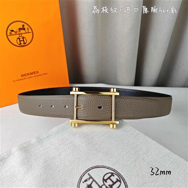 HERMES   2026新款時尚皮帶   3.2CM