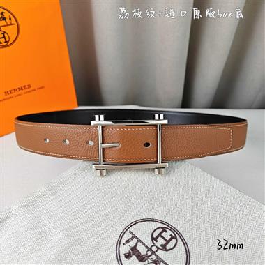 HERMES   2026新款時尚皮帶   3.2CM