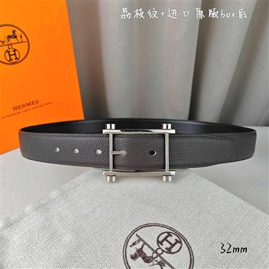 HERMES   2026新款時尚皮帶   3.2CM