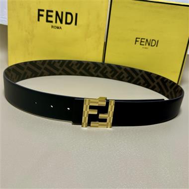 FENDI    2026新款時尚皮帶   4.0CM