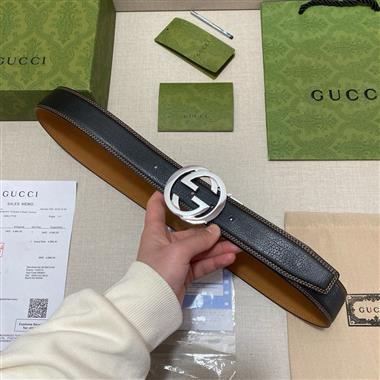 GUCCI   2026新款時尚皮帶  3.8CM