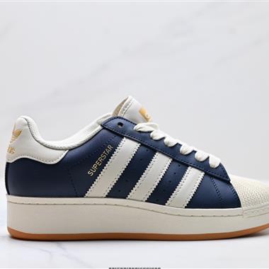 Adidas Originals Superstar XLG 貝殼頭系列低幫厚底松糕經典百搭休閒運動板鞋
