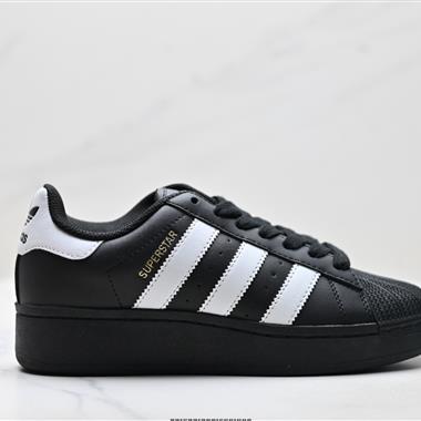 Adidas Originals Superstar XLG 貝殼頭系列低幫厚底松糕經典百搭休閒運動板鞋
