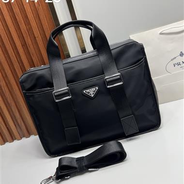 PRADA   2026新款男生時尚包包 尺寸：37-14-29CM