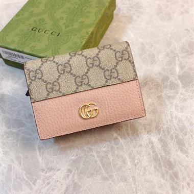 GUCCI   2026新款時尚皮夾錢包 尺寸：11x9x3CM