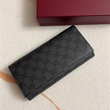 GUCCI   2026新款時尚皮夾錢包 尺寸：19*10CM