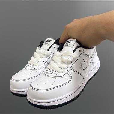 NIKE 新款空一號鞋帶扣兒童休閒板鞋