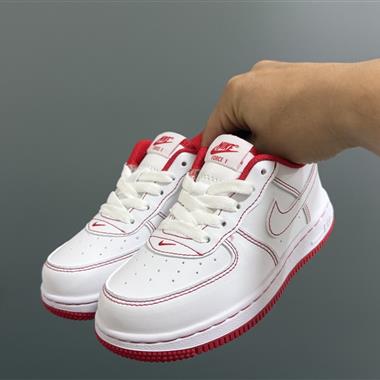 NIKE 新款空一號鞋帶扣兒童休閒板鞋