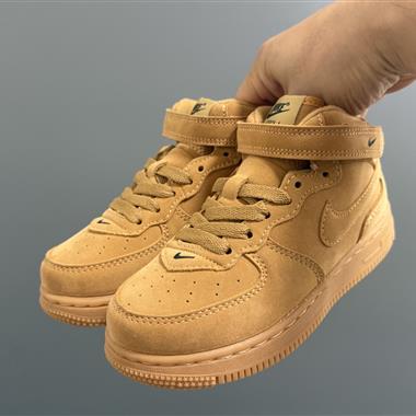 NIKE 新款空一號鞋帶扣兒童休閒板鞋