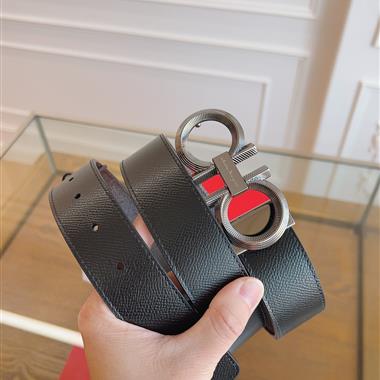 Ferragamo   2026新款時尚皮帶  3.4CM