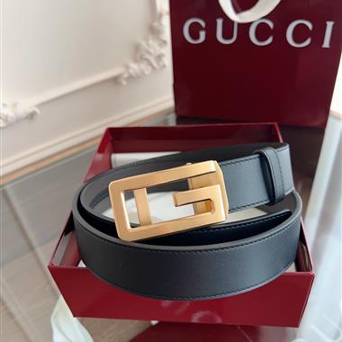 GUCCI   2026新款時尚皮帶  3.5CM