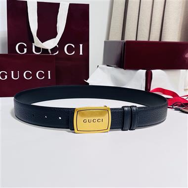 GUCCI   2026新款時尚皮帶  3.5CM
