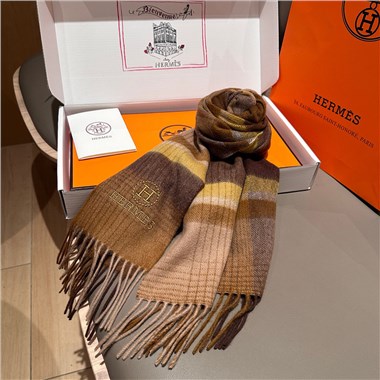 HERMES  2026秋冬新款時尚圍巾  尺寸：180-30