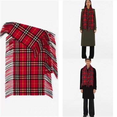 BURBERRY  2026秋冬新款時尚圍巾  尺寸：155-30