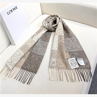 LOEWE  2026秋冬新款時尚圍巾   尺寸：180-40