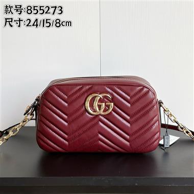 GUCCI   2026新款女生時尚包包   尺寸：24*15*8CM